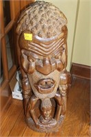 CARVED WOOD - AFRICAN TOTEM