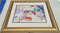 VINTAGE FRAMED RAOUL DUFY PRINT CITY VIEW