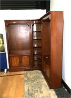 Corner Bookcase with Adjustable Shelves