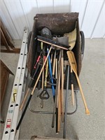 Two-Wheel Cart & Hand Tools