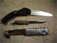 Case Knife and Buck Saw