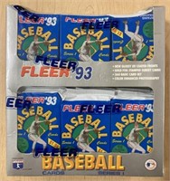 1993 FLEER BASEBALL JUMBO WAX BOX