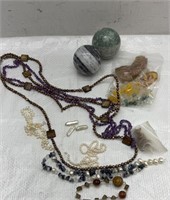Marbles / stone necklaces
