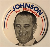 Johnson For President Vintage Oversize Presidentia