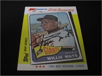 1982 TOPPS WILLIE MAYS AUTOGRAPH CARD COA