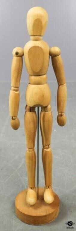 Articulating Artist Model Wood Figurine