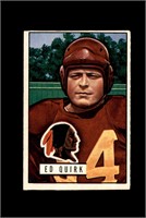 1951 Bowman #107 Ed Quirk RC EX to EX-MT+