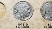 1915 D Buffalo Nickel High Grade From A Set