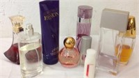 Group of designer perfumes and lotions mostly
