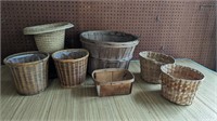BASKETS - SOME LINED FOR PLANTS