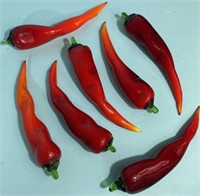 Blown Glass Chili Peppers