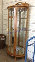 Hutch with glass doors and shelves