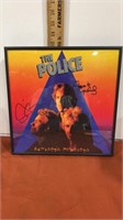 Signed and framed The Police  record