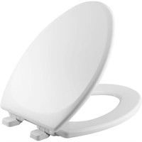 White Elongated Soft Close Toilet Seat