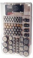 Battery Storage Organizer Case w Battery Tester