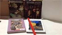 Van Gogh, Rembrandt, and other art books