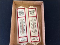 Hillsboro CO-OP & Caflisch Oil Co. Thermometers
