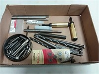 assortment of deburring tools, and cutter bits
