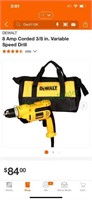 Dewalt 3/8" corded drill