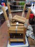 (4) New Outdoor~Patio TeakWood Chairs slatted