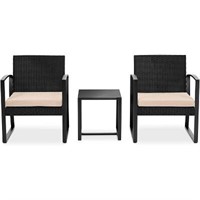 SereneLife Patio Furniture  3 Pcs. Set