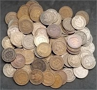 100 Indian Head Cents, Many Better Dates/Grades