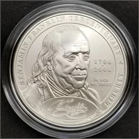 2006 Benjamin Franklin BU Silver Dollar MIB