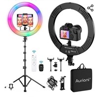 $76 RGB Ring Light 18 inch with Tripod Stand