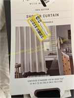 Hearth & Hand shower curtain & misc curtains