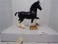 9175/   Shire stallion/ corgi