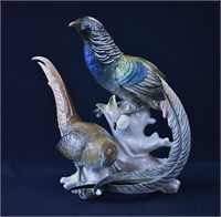 Art Deco Karl Ens Volkstedt  Porcelain Pheasants
