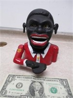 Black Americana Jolly Boy Mechanical Bank -