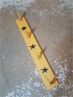 Star wall hook : 4 Peg 29" x 4"