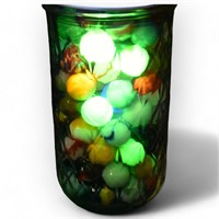 Jar of VTG UV Reactive Marbles