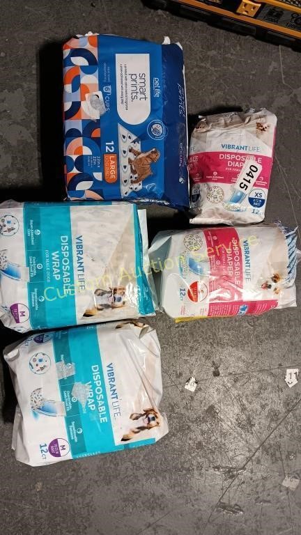 XS /S /M L DOG DIAPERS AND DOG PADS