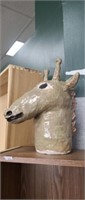 Hand sculpted giraffe bust