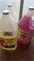 lot 3 new jugs oven cleaner and bleach