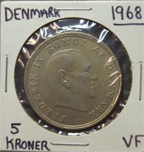 1968 Denmark coin