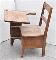 Vintage Wooden School Desk/Chair Adjustable