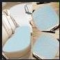 Blue, Natural Latex Car Seat Bottom Covers