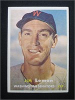1957 TOPPS #57 JIM LEMON SENATORS VINTAGE
