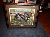 “Tom Boys” framed National Wild Turkey