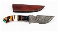 Knife Custom Damascus Steel Fixed Blade