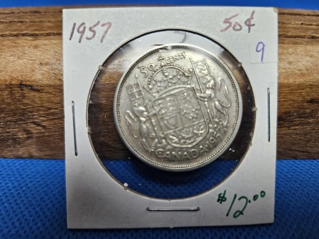 1957 50 CENT COIN SILVER