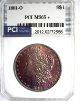 1881-O Morgan MS65+ LISTS $2150