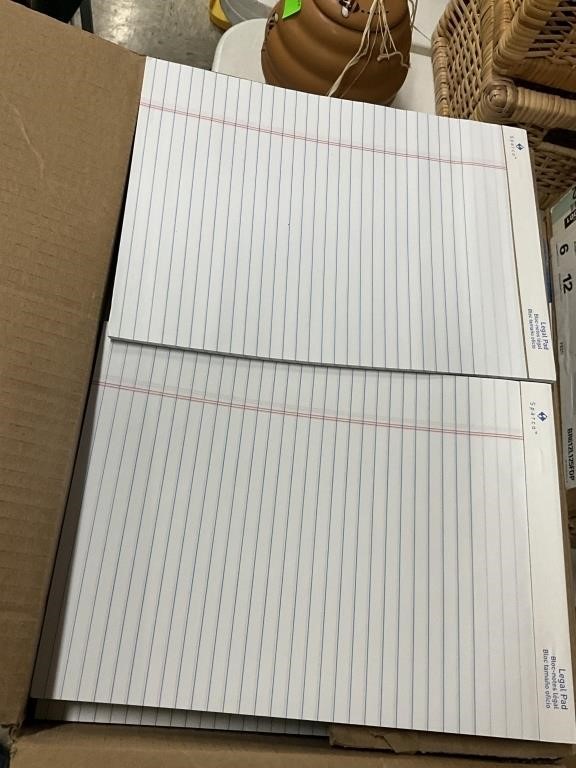 Box of Legal note pads
