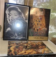 Lot of 3 Large Posters Marilyn Monroe The Kiss