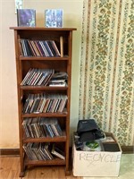 Wooden CD Stand with CDs
