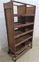 Ej's Endicott Johnson shoe rack 34"17"63"