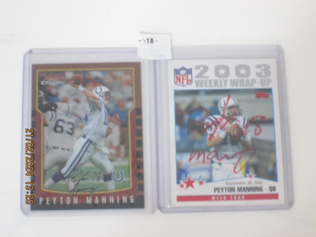 June 2024 Bronco and Manning Football Collectibles